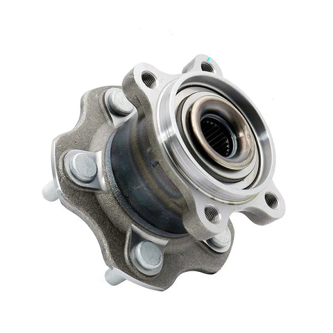 Front view of Rear Wheel Hub Assembly Fit For 2008 2013 Nissan Rogue AWD And 2011 2014 Nissan Juke AWD Two Pack Replacement
