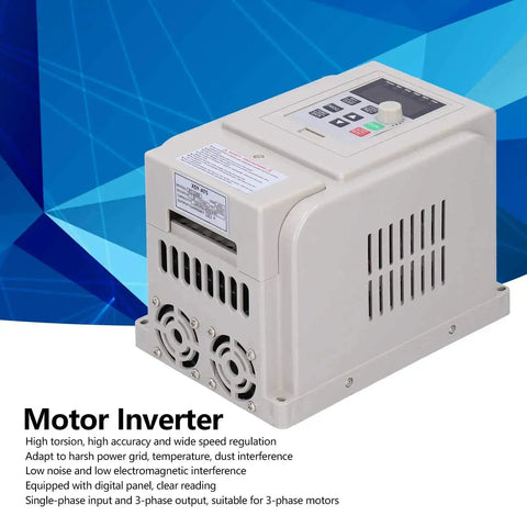 Image of Gear Up Your Motor With AT5-2200X 2.2KW VFD Variable Frequency Drive Inverter, single-phase input, digital display