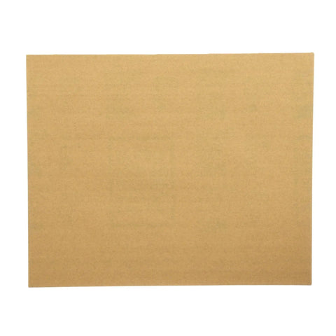 220 Grit Sandpaper 9x11 In 5 Sheets Aluminum Oxide General Purpose, single sheet visible
