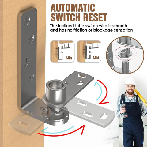 Saloon Door Hinges Double Action Self Closing Heavy Duty No Fuss Swinging Door Hardware For Cafe Doors Two Way Swing 304 Stainless Steel Rustproof Corrosion Resistant 2 Pack