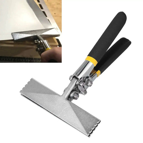 Heavy Duty Sheet Metal Bender Pliers 150mm Straight Style For Bending Joining And Leveling Thin Metal, chrome vanadium, easy grip