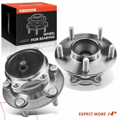 Two Pack Rear Wheel Bearing And Hub Assembly With Five Lug For Mazda CX5 2013 Through 2020 And Mazda 6 2014 Through 2020 Direct Fit FWD