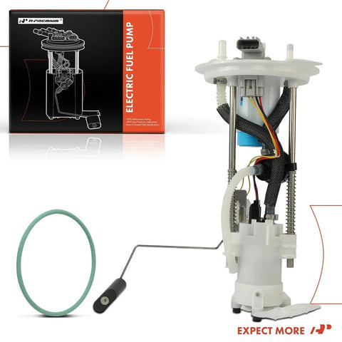 Electric Fuel Pump Assembly With Sending Unit For Ford Expedition 2005 2006 2007 2008 And Lincoln Navigator 2007 2008 5.4L V8 Gas Engine Replace 7L1Z9H307B 8L1Z9H307A displayed with components