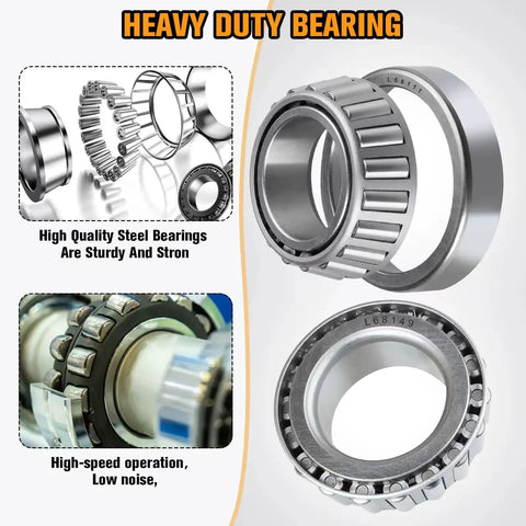 Two Pack Beefed Up Heavy Duty Trailer Hub Bearing Kit For 3500 Lb EZ Lube Spindle One Three Eighths To One Sixteenth Inch Boat Trailer
