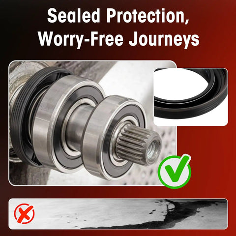 Rear Axle Bearing And Seal Kit For Jeep Wrangler JK JKU 2007 To 2017 Includes Bearing Seal And Retainer Replacement For 68003270AA