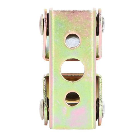 Front view of a metal component from the Six Piece Magnetic V Type Welding Clamp Set in Stainless Steel