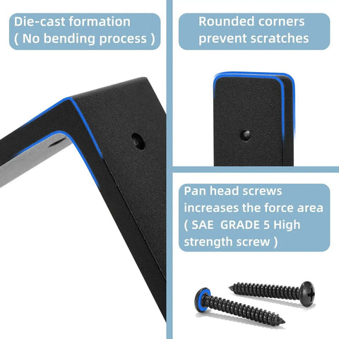 Heavy Duty 6 By 4 Inch Shelf Brackets Pack Of 4 Die Cast Alloy Right Angle Corner Braces With Rounded Corners and Screws
