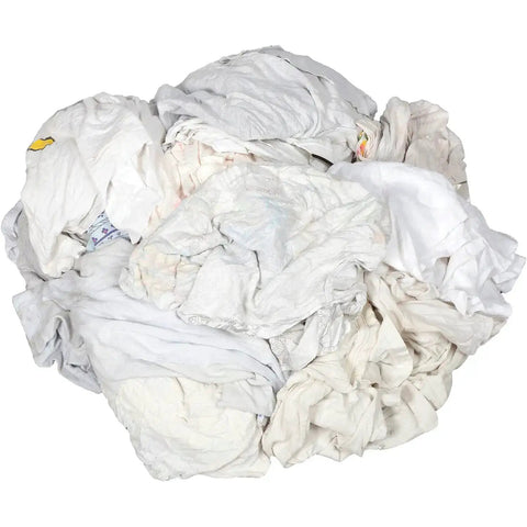 Used White Rags Recycled White Cut Rags In 25 Lb Box For All Purpose H...