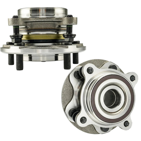 Close-up of Pair Front Wheel Bearing Hub Assembly For Toyota Tundra 2007-2018 4WD, Tundra 2019-2021, And Sequoia 2008-2018 4WD, 2019-2022