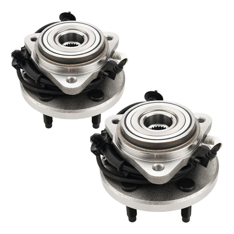 Pair of Beefy Front Wheel Bearing Hub Assembly 515052 5 Lug With ABS for Ford Ranger 2003-2009 4WD and Explorer 1995-2001 4WD.