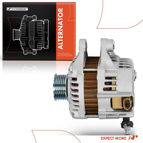 Beefy 12V 100A Six Groove Pulley Alternator for Mazda CX5 CX3 MX5 Miata and Toyota Yaris Yaris iA Scion iA Replacement
