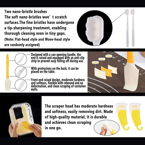Close-up of 52 Pcs Resin 3D Printing Tool Kit with brushes, scraper, and detailed product features description.