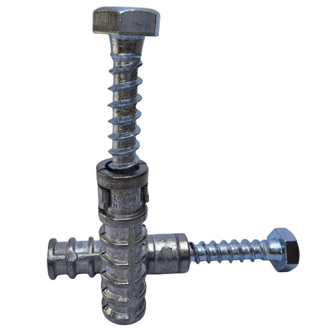 Lag Shield Anchors And Lag Bolts Set One Quarter Inch By One And One Half Inch Long Fifty Piece For Concrete Brick Block