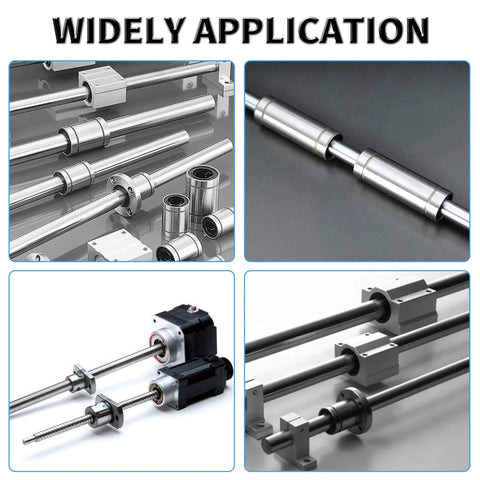 4 Pack LM6LUU Linear Ball Bearings 6mm ID by 12mm OD by 35mm extra long length double sealed installed in CNC slides and 3D printers