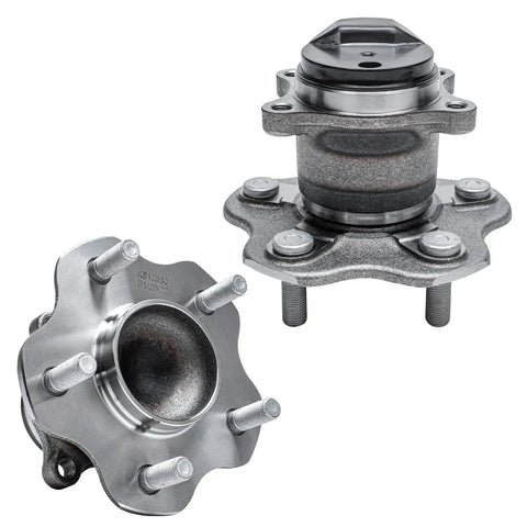 2Pc Rear Wheel Bearing And Hubs Assembly For Nissan Sentra 2013-2019, 5 Lug, Rear Position, FWD, 4-Bolt Square Flange, Non-ABS