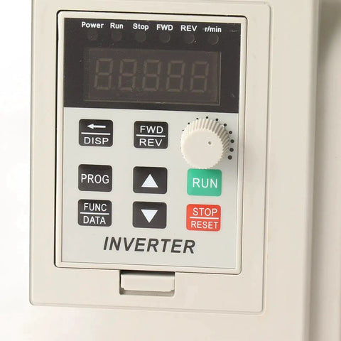 Control panel of Heavy Duty 4kW 220V Variable Frequency Drive Inverter For Single To Three Phase Motors With Quick Response Wide Speed Range Smooth Start And Anti Trip Protection Plug And Play Ready For Industrial Use