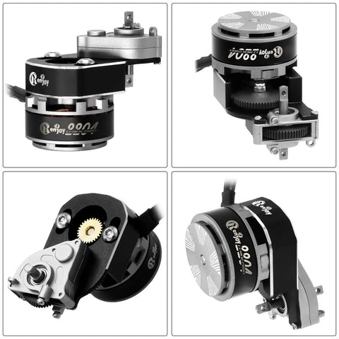 2204 2400KV Brushless Outrunner Motor With Transmission And 30A ESC for Axial SCX24 1 to 24 RC Crawler Truck, titanium
