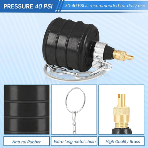 2 Inch Rubber Test Ball Pipe Plug For Sewer Drain Leak Detection With Chain And Large Pull Ring, 40 PSI, natural rubber material