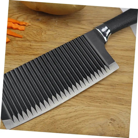 Wavy Cutter For Vegetables And Fruits Stainless Steel Crinkle Slicer Cuts Potatoes Carrots Onions Cheese And More