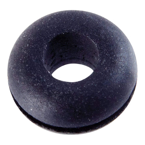 Rubber Grommet 0.4375 Inch Outside Diameter 0.1875 Inch Inside Diameter 0.1875 Inch Thick, shown in close-up view