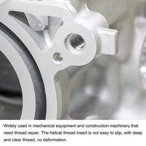 3/8-16 UNC Wire Thread Inserts, 2.5D Helical Coiled Type, 304 Stainless Steel Thread Repair Inserts in machinery