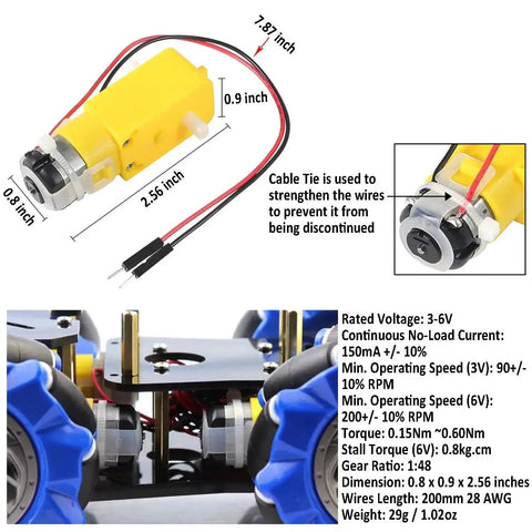 4WD Mecanum Wheel Smart Car Chassis Kit For Arduino R3 R4 Leonardo And Raspberry Pi Projects With TT Motors close-up
