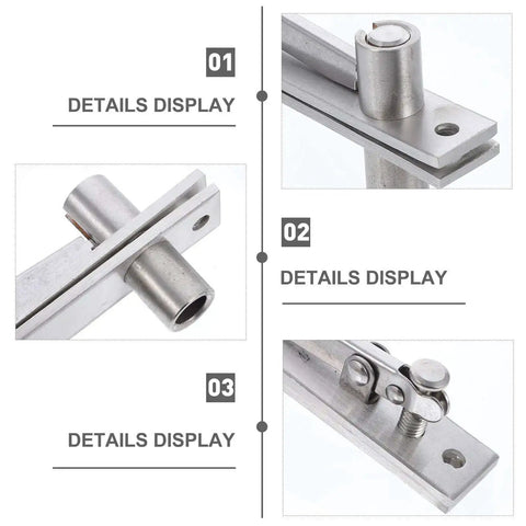 Heavy Duty Hidden Pivot Door Hinge Adjustable Rotation Hinge For Wood Doors Built To Last Concealed Hardware Brushed Finish