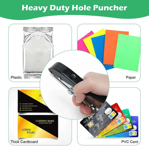 Heavy Duty Three Eighths Inch Single Hole Punch For Paper Crafts Portable Ten mm Circle Hole Puncher on various materials