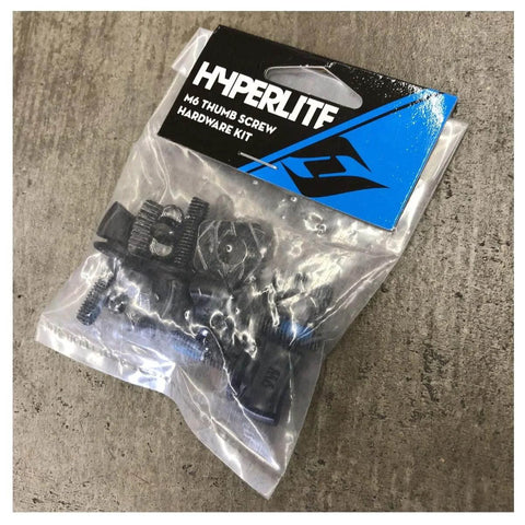 M6 Thumb Screw Hardware Kit Black 20mm Toolless Screws For Fast Install, Replacement And Backup Set For Wakeboard Bindings And Gear Mounts