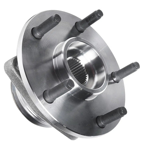 4WD Front Wheel Bearing Hubs Assembly Kit For Dodge Ram 1500 1994 1995 1996 1997 1998 1999 Replacement Wheel Hub And Bearings Set Fits Rear Wheel ABS 2 Pack front view.