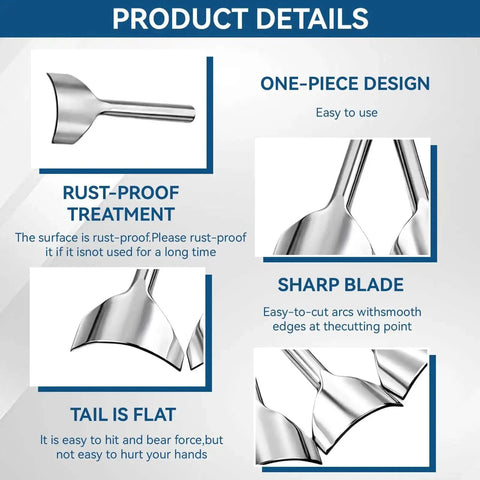 Details of Nine Piece Half Round Leather Punch Set From 10mm To 50mm showing rust-proof durable steel design and sharp edges for DIY projects