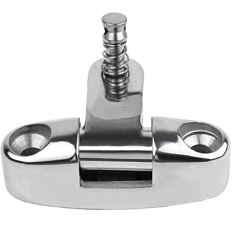 Beefy 316 Stainless Steel Bimini Top Swivel Deck Hinge With Removable Pin For 180 Degree Adjustable Side Mount Quick Release Hardware Screws For Boats Laorde, front view