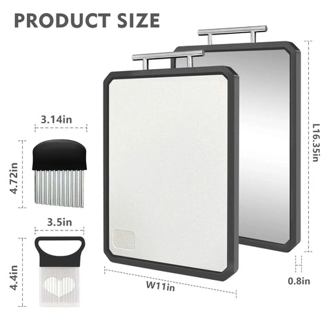 Dual Surface Titanium And Wheat Straw Cutting Board With Juice Groove, Scratch Resistant, Pro Grade Heavy Duty Chopping Board