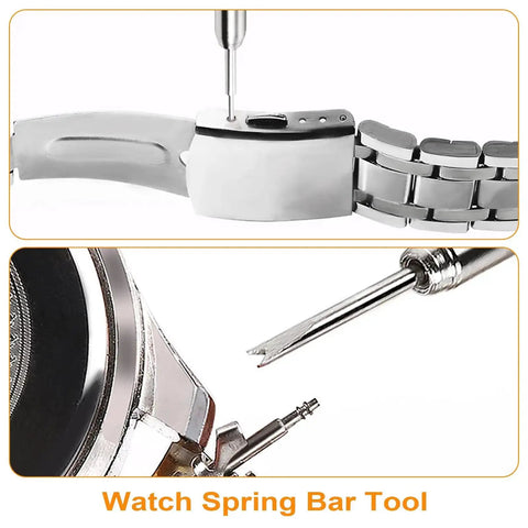 32 Piece Watch Link Removal Kit With Pro Band Replacement Tool for DIYers adjusting watch links and spring bars