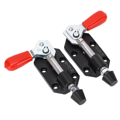 Heavy Duty Cast Iron Push Pull Toggle Clamp With Horizontal Cam For Woodworking And Metal Welding shown in side view