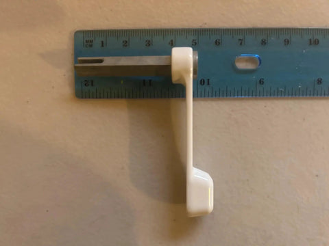 Sliding Patio Door Latch Lever For Milgard Almond Thumb Turn Replacement, C1275 P Compatible, Almond Aluminum Finish