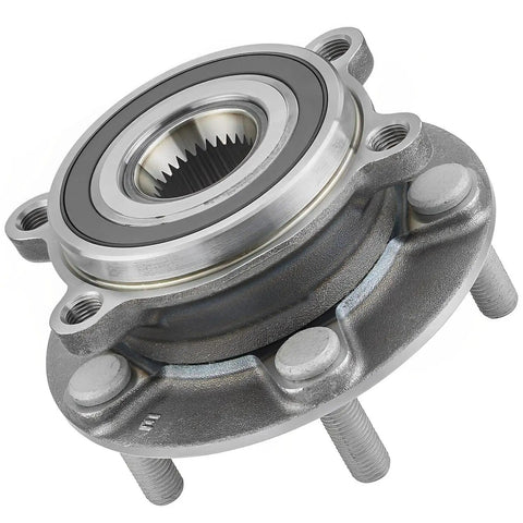 2-Pack Front Wheel Bearing And Hub Assembly For Mazda CX-5 2013-2025 And Mazda 6 2014-2021, 5-Lug, Hub with ABS Tone Ring, Front View