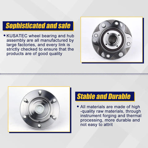 Beefed-Up Front Wheel Bearing And Hub Assembly 950-004 For Toyota 4Runner 2003 To 2019, 6 Lug With ABS, front view