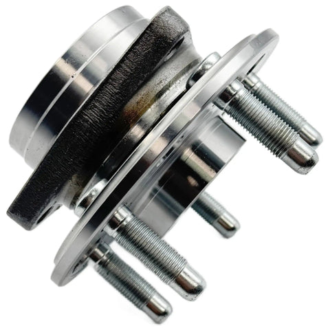 Close-up of Beefed Up 2Pcs Front And Rear Wheel Hub Bearing Assembly With ABS 5 Lug Fits 2010 2020 Cars And SUVs Including Malibu Impala