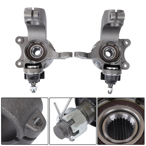 Front Driver And Passenger Side Wheel Hub Bearing Steering Knuckle Assembly Replacement For Transit Connect 2010 2011 2012 2013