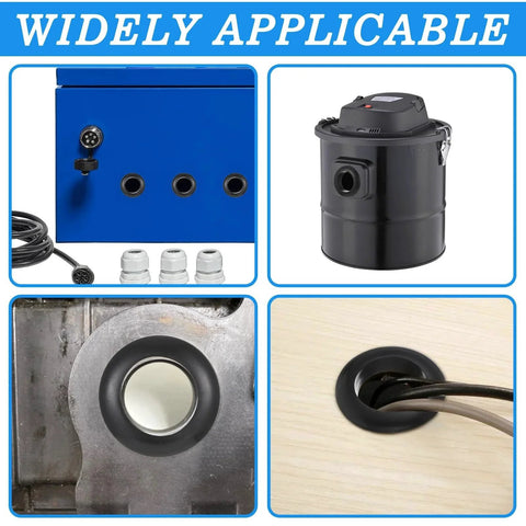 10 Pack Versatile Rubber Grommets 1 Inch ID 25mm Wire Hole Grommets in home and industrial applications