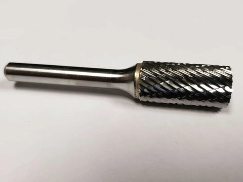 1/2 Inch SA-5 Solid Carbide Cylinder Bur Double Cut for precise deburring and shaping in metalworking and milling projects