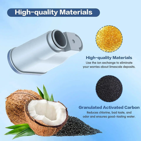 CA6903 coffee filter cartridge for Philips AquaClean; shows granulated activated carbon and ion-exchange resin.