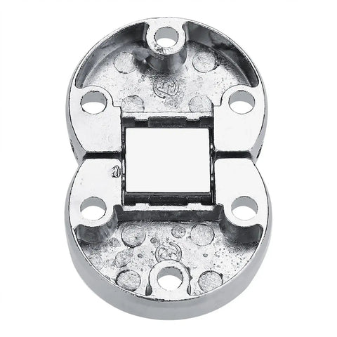 2 Pack Zinc Alloy Flap Hinges For Self Supporting Folding Tables Oval Hardware 10 Kg Max Load Silver Finish