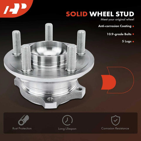 Rear Wheel Bearing And Hub Assembly For 5 Lug Vehicles With 32 Spline Shaft Compatible With Dodge Charger 2009 2014