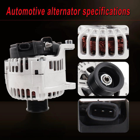 Beefed Up Alternator Replacement For Nissan Armada 2007 2015 Frontier 2008 2019 Pathfinder 2008 2015 close-up view