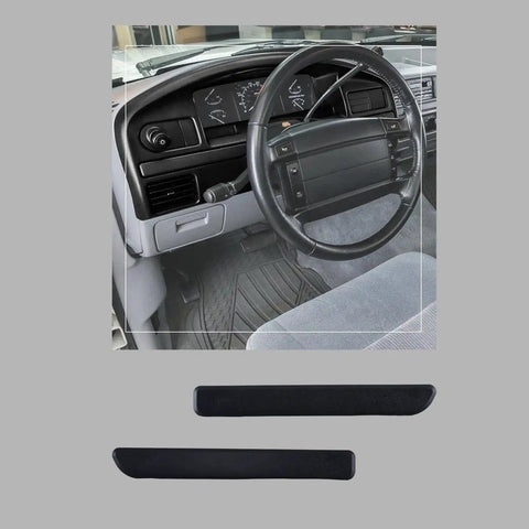 Dash Panel Trim Bezel Inserts For Ford F Series And Bronco 1992 1997 Left Right shown installed in interior dashboard view
