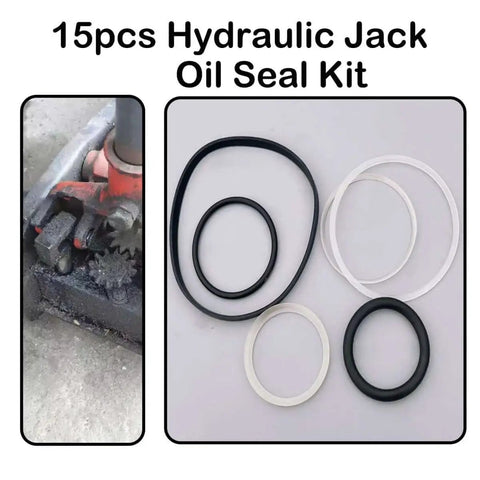 15 Piece 3 Ton Hydraulic Floor Jack Seal Kit With O Ring Seals Complete Fix Kit For SUVs Trucks And Automotive Jacks