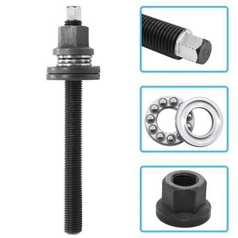 Harmonic Balancer Install Tool For GM V8 LS Engines With Thrust Bearing And Wrench Flats Crank Pulley Installer, showing components