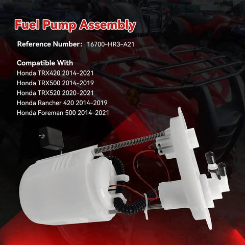 Direct Fit Fuel Pump Assembly Replacement For Honda TRX420 2014-2021, TRX500 Rancher 420 2014-2019, Foreman 500 2014-2021, TRX520 2020-2021
